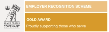 "Gold award in Employer recognition scheme"
