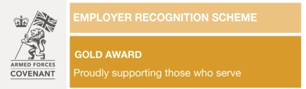 "Gold award in Employer recognition scheme"