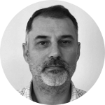 "Portrait of Nick Johnson — TMS team member"