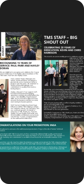 "TMS newsletters"